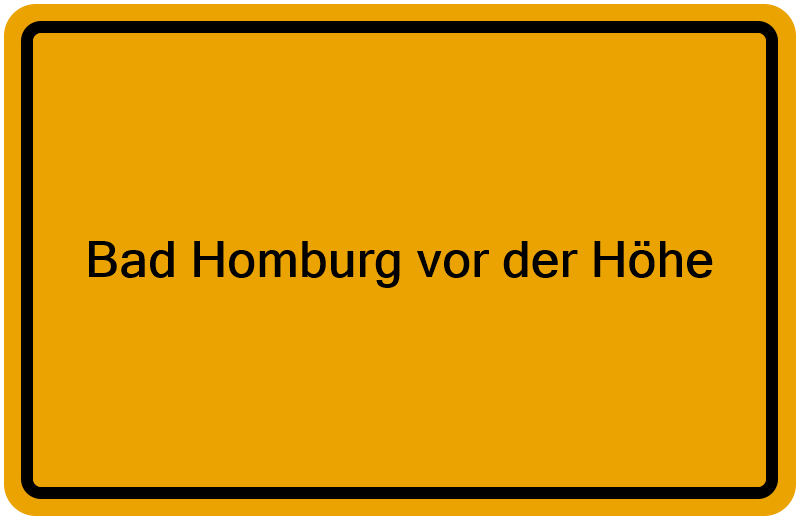 Handelsregisterauszug Bad Homburg vor der Höhe